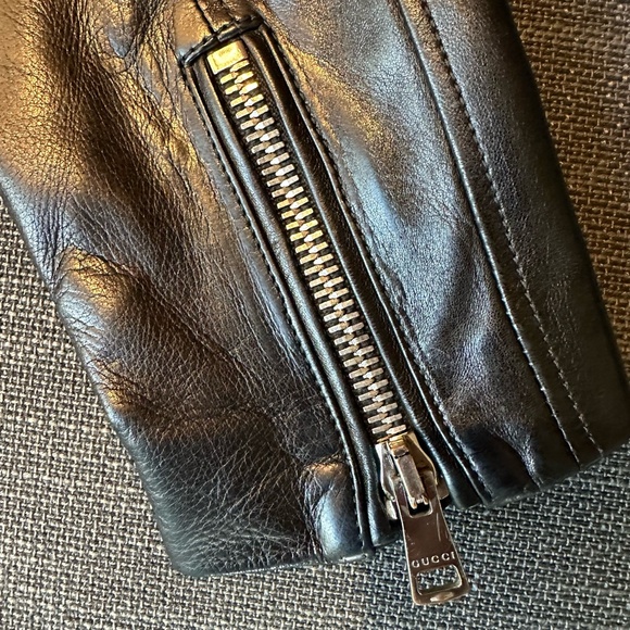 Gucci Motorcycle Jacket — Black, Italian Size 44 - Picture 7 of 13